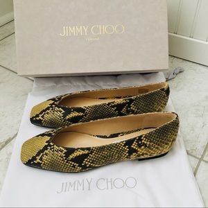 Jimmy Choo Juelle Snake Print Women’s Flat